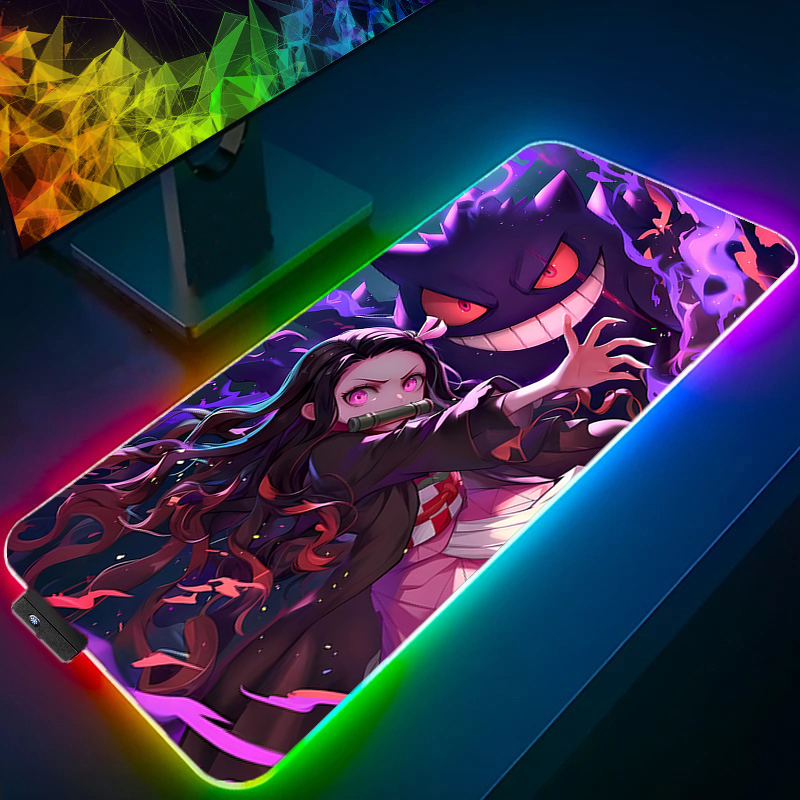 Tech Accessories Desk - RGB แผ่นรองเมาส์ขนาดใหญ่โต๊ะ Mats อุปกรณ์เสริมสําหรับเล่นเกม PC XXL