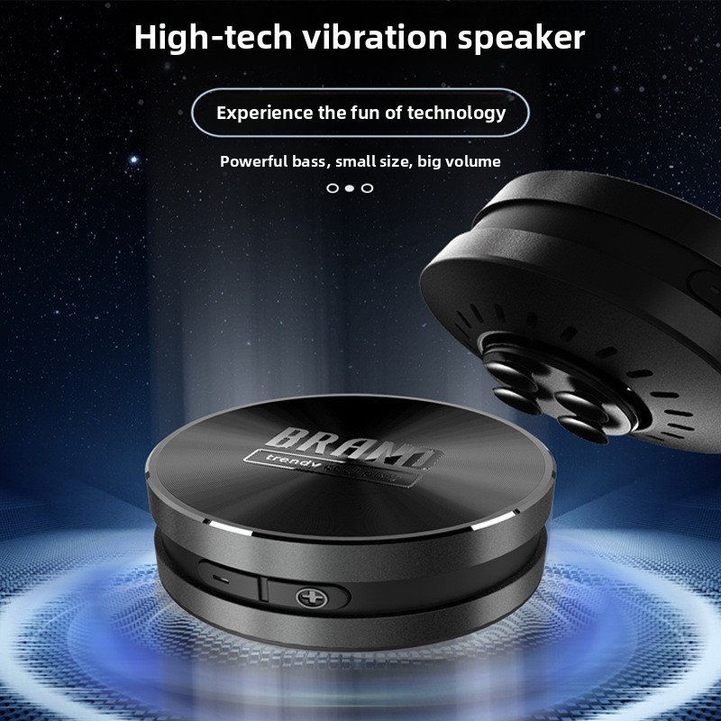 I Tech Accessories - ลำโพงบลูทูธแบบนำเสียงผ่านกระดูก TM001 โครงโลหะพร้อมถ้วยดูดแบล็คเทค