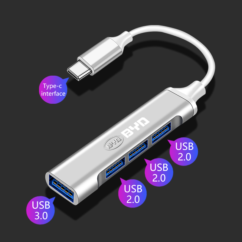 Type C Multiport Adapter - อะแดปเตอร์แปลง Type-C เป็น USB หลายพอร์ต ฮับกระจายสัญญาณ