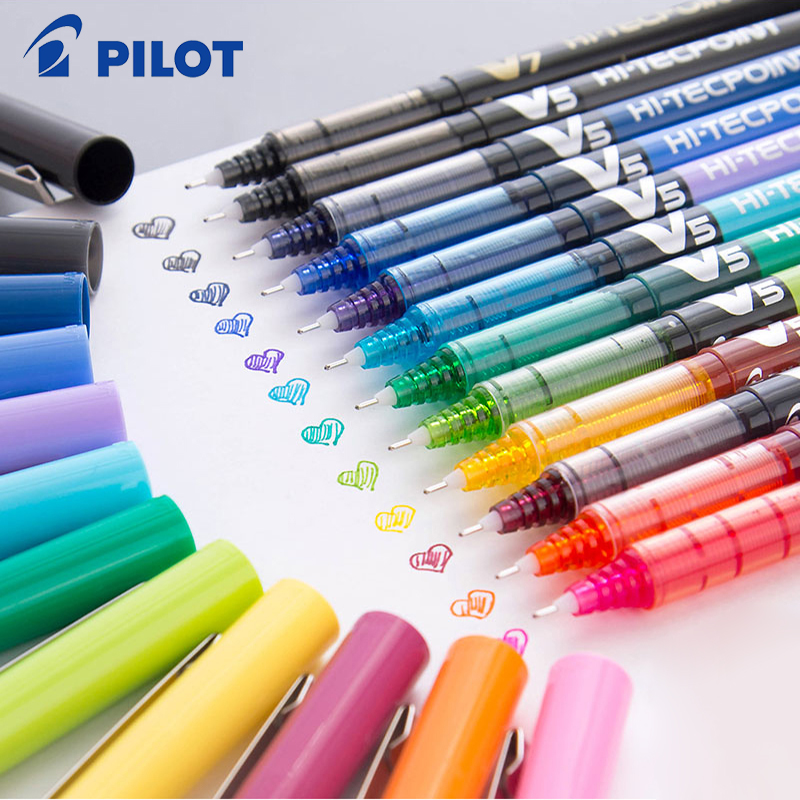 Tech Accessories For Office - 1ชิ้นปากกาลูกกลิ้งเหลว V5นำร่อง Hi tecpoint น้ำ BX-V5ปากกาหมึกเจลอุปกรณ์สำนักงาน0.5มม.